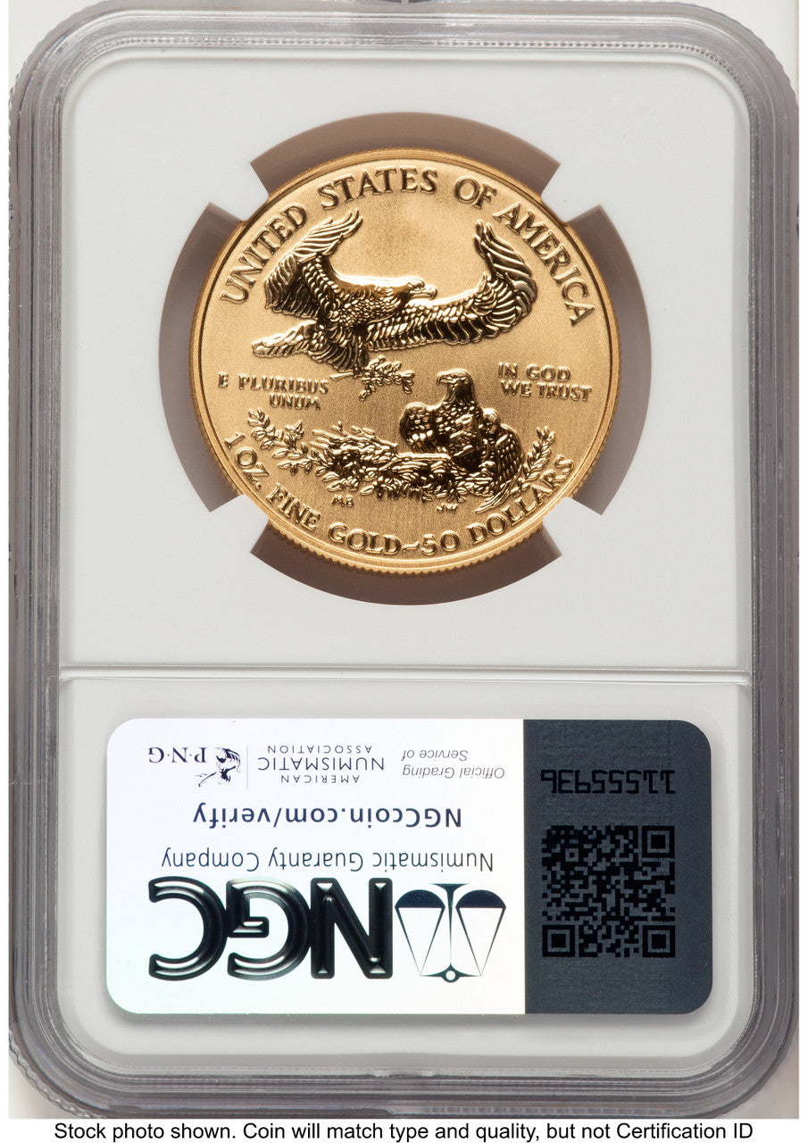 2006-W Reverse Proof Gold Eagle 1 oz Rhett Jeppson NGC PF70