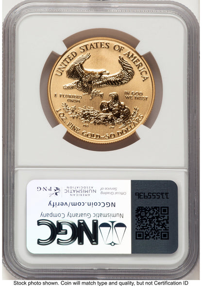 2006-W Reverse Proof Gold Eagle 1 oz Rhett Jeppson NGC PF70