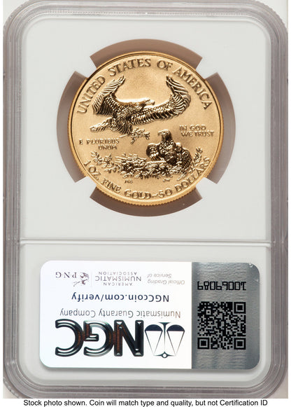 2006-W Reverse Proof Gold Eagle 1 oz Brown Label NGC PF70