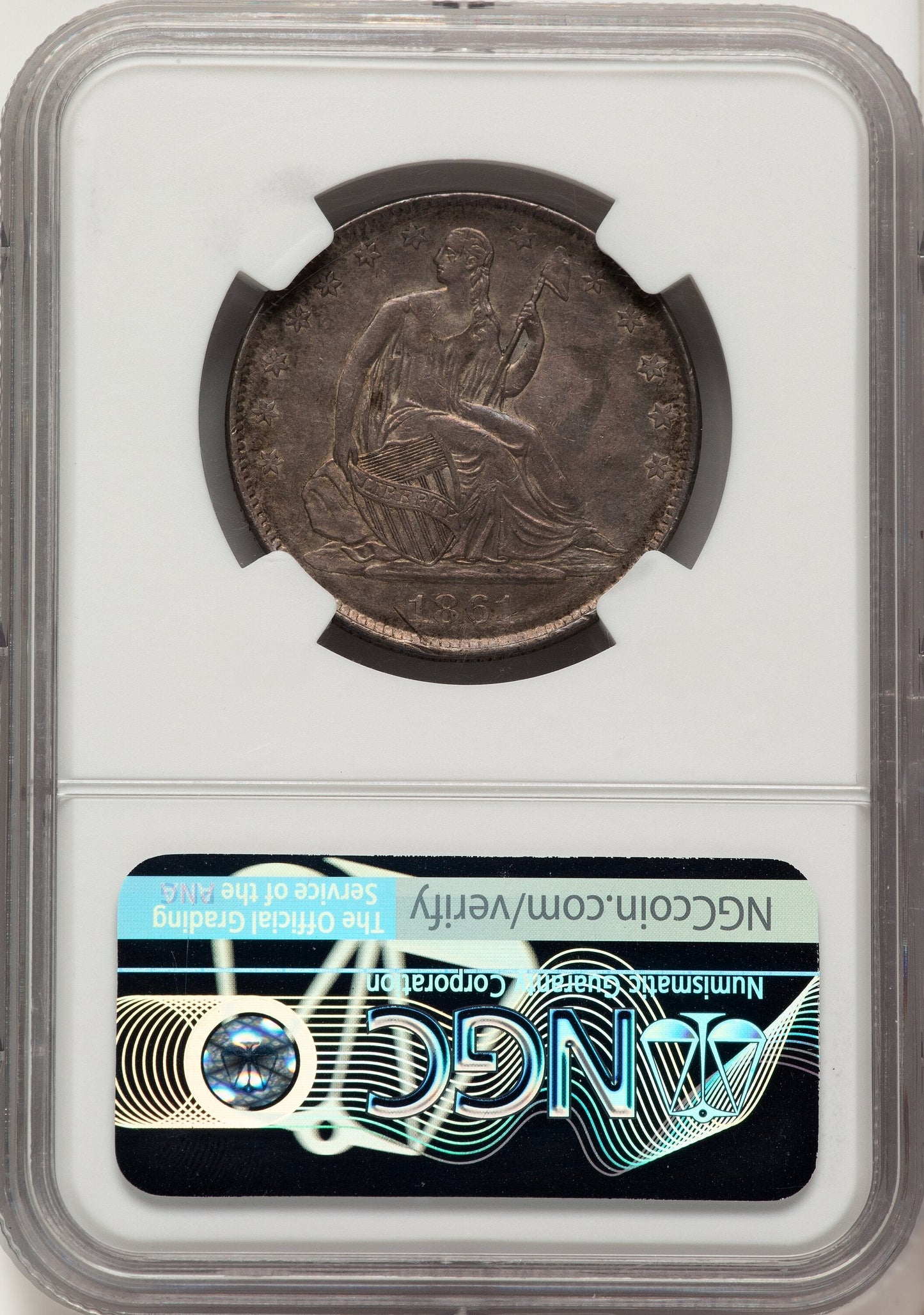 1861 50C Restrike Confederate States of America NGC MS65