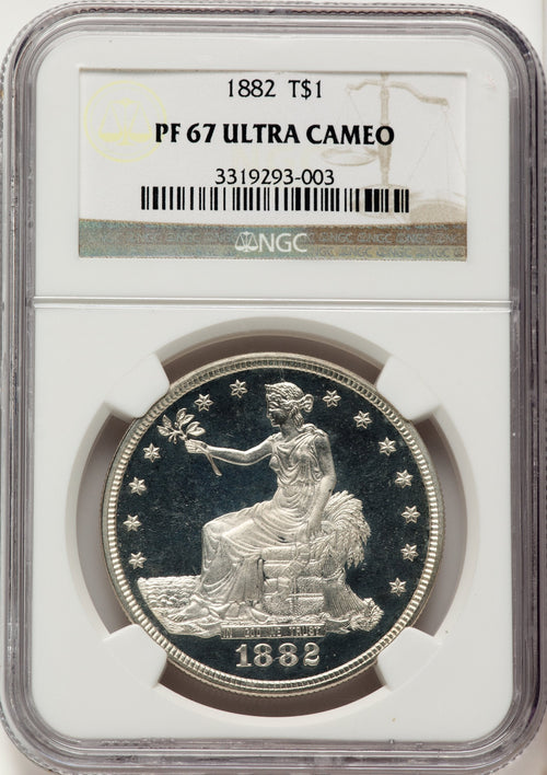 1882 T$1 Proof Trade Dollar NGC PR67