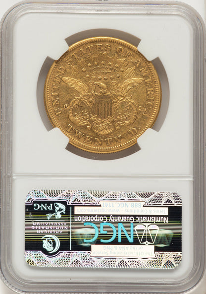 1871-CC $20 Liberty Double Eagle NGC XF45+