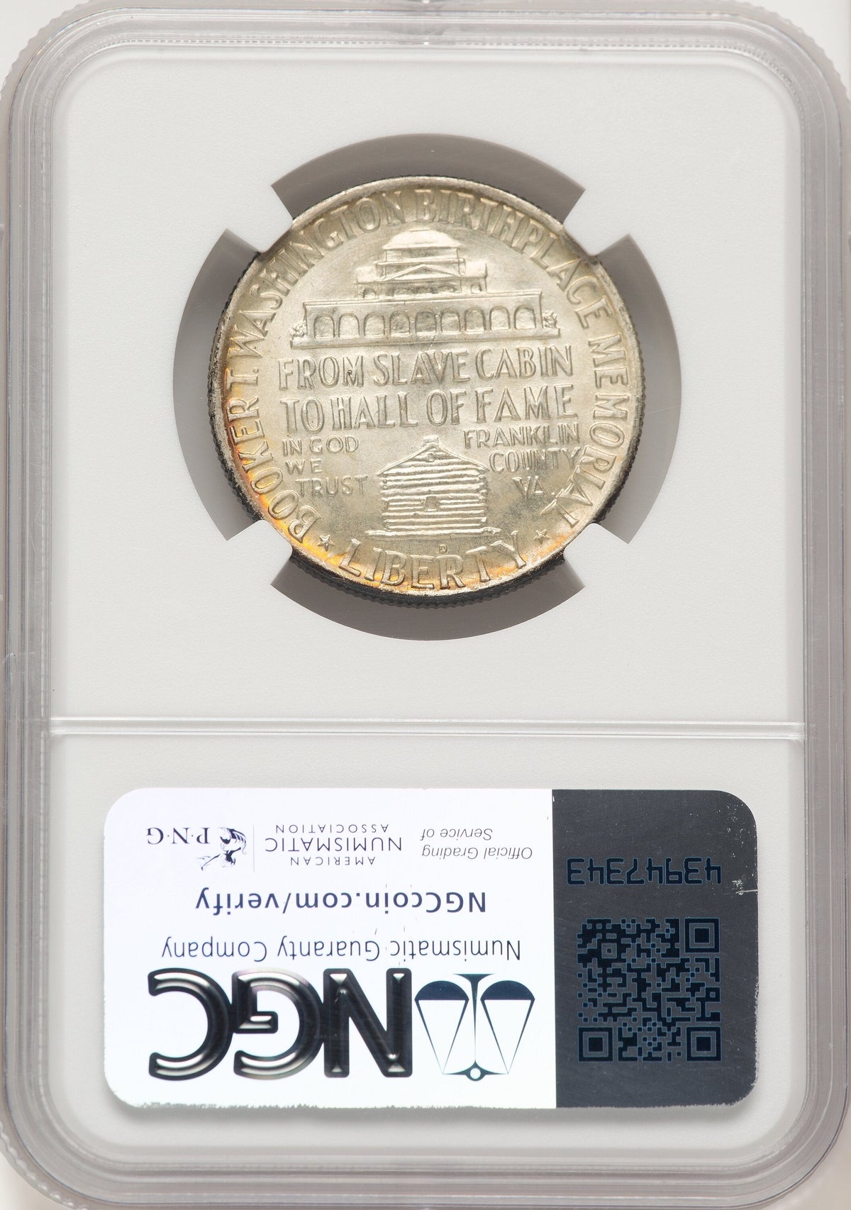 1950-D 50C Booker T. Washington Commemorative Silver NGC MS67