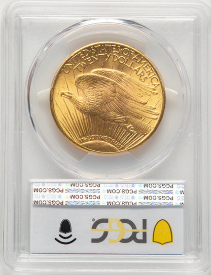 1927 $20 Blue Gradient Saint-Gaudens Double Eagle PCGS MS66+