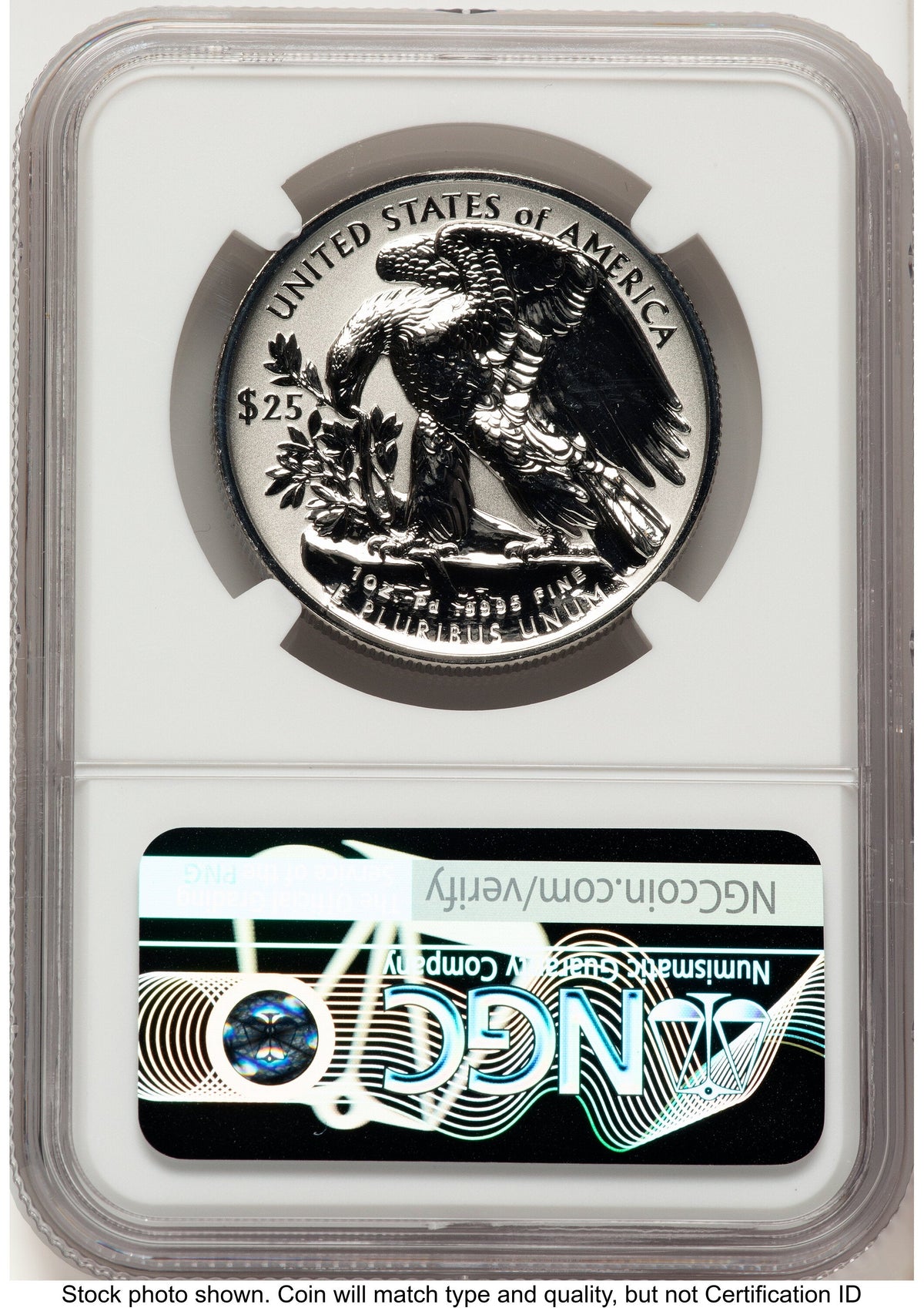 2022-W Palladium Eagle 1 oz REV Red Book NGC PF70