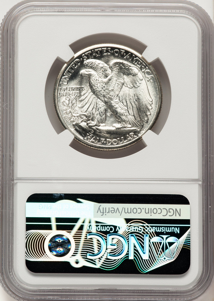 1945-D 50C Walking Liberty Half Dollar NGC MS67