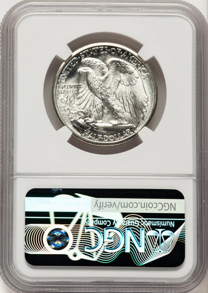 1945-D 50C Walking Liberty Half Dollar NGC MS67