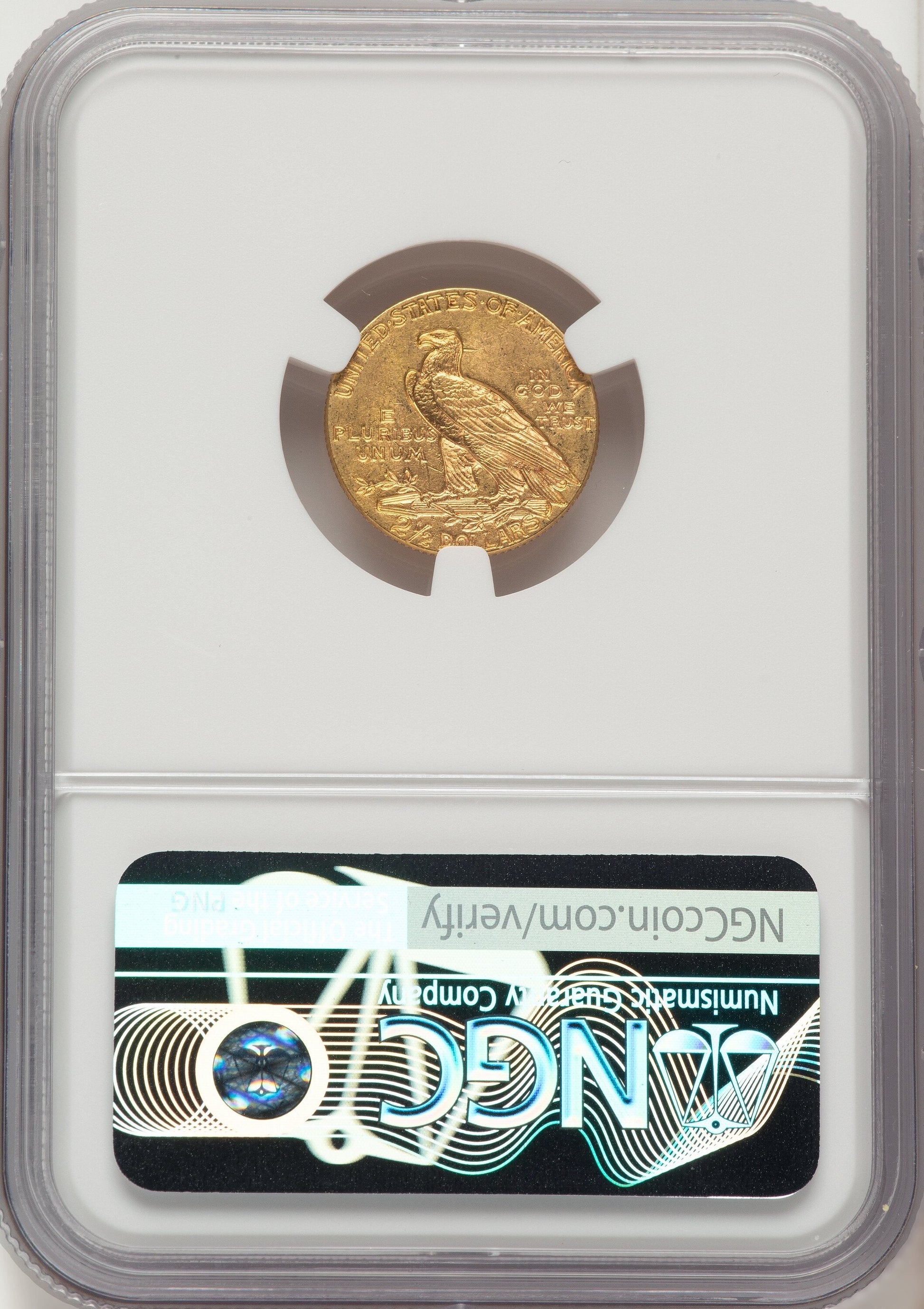 1912 $2.50 Indian Quarter Eagle NGC MS62