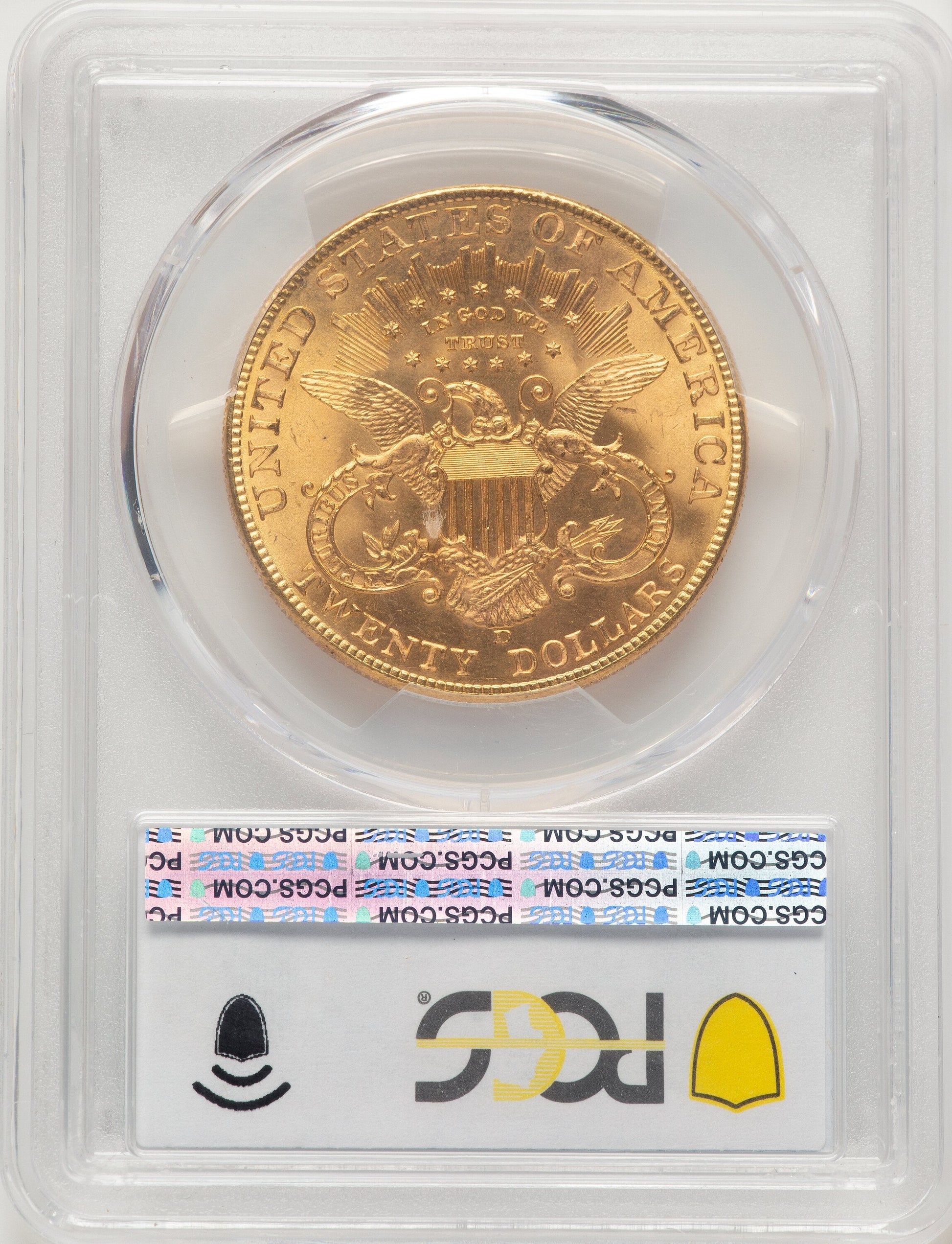 1907-D $20 Liberty Double Eagle PCGS MS66