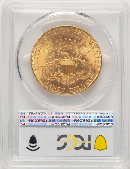 1907-D $20 Liberty Double Eagle PCGS MS66