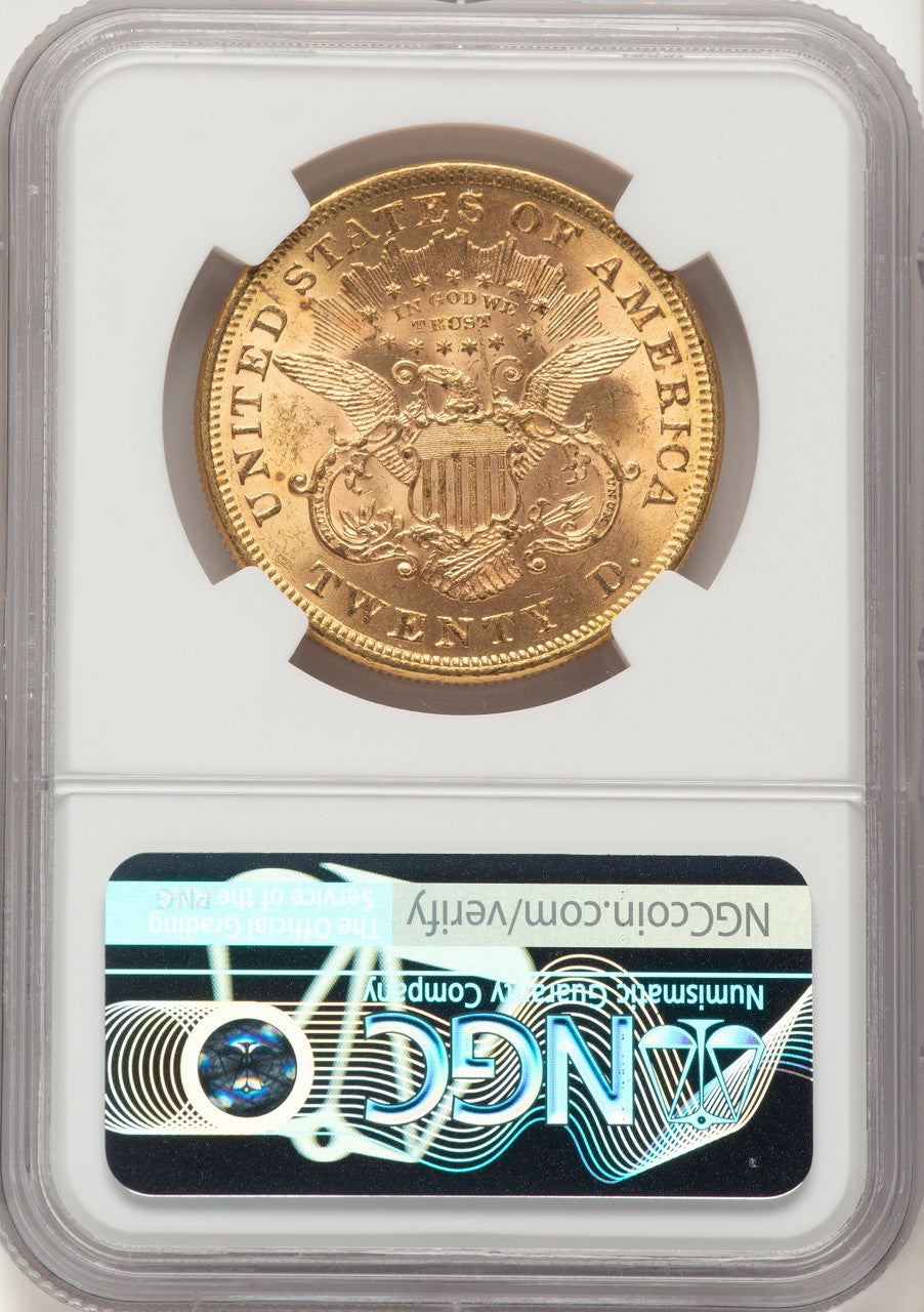 1875 $20 Liberty Double Eagle NGC MS64