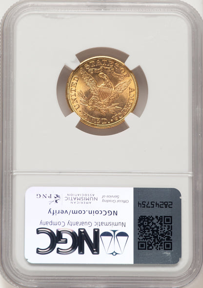 1901 $5 Liberty Half Eagle NGC MS66
