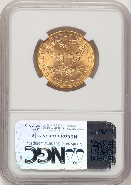 1893 $10 Liberty Eagle NGC MS65