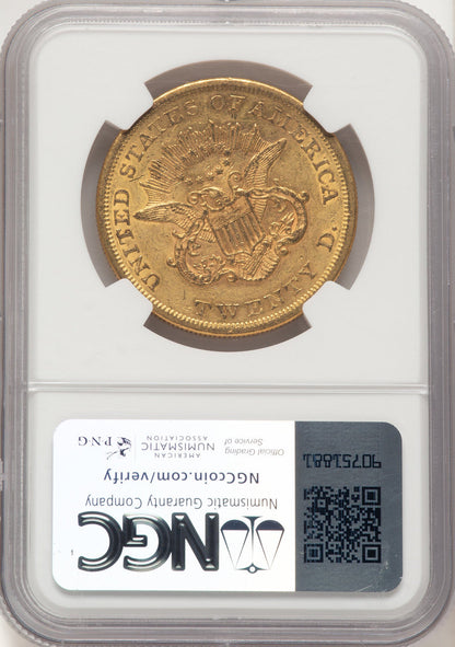 1864 $20 Liberty Double Eagle NGC AU55