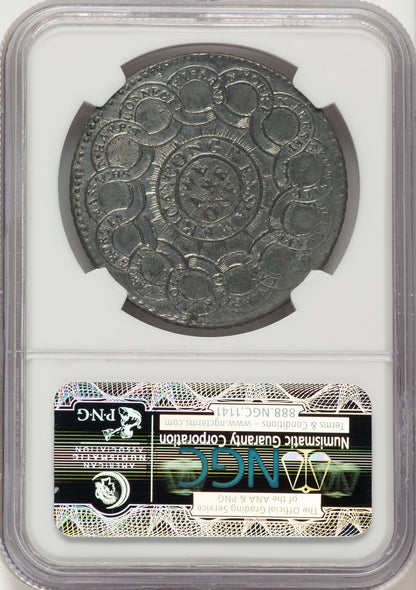 1776 Continental Dollar CURRENCY Pewter Colonials NGC MS61