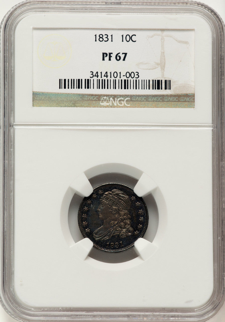 1831 10C Proof Bust Dime NGC PR67