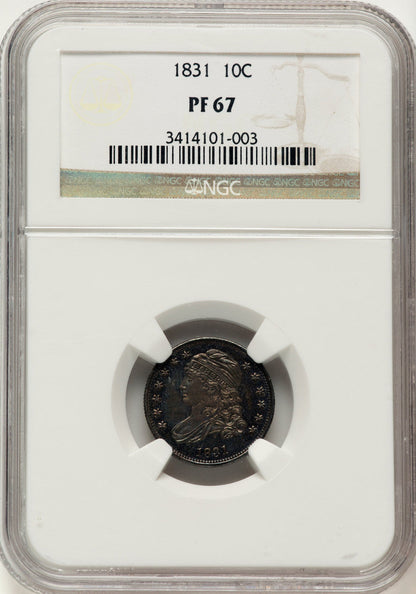 1831 10C Proof Bust Dime NGC PR67