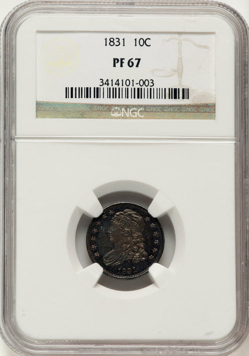 1831 10C Proof Bust Dime NGC PR67
