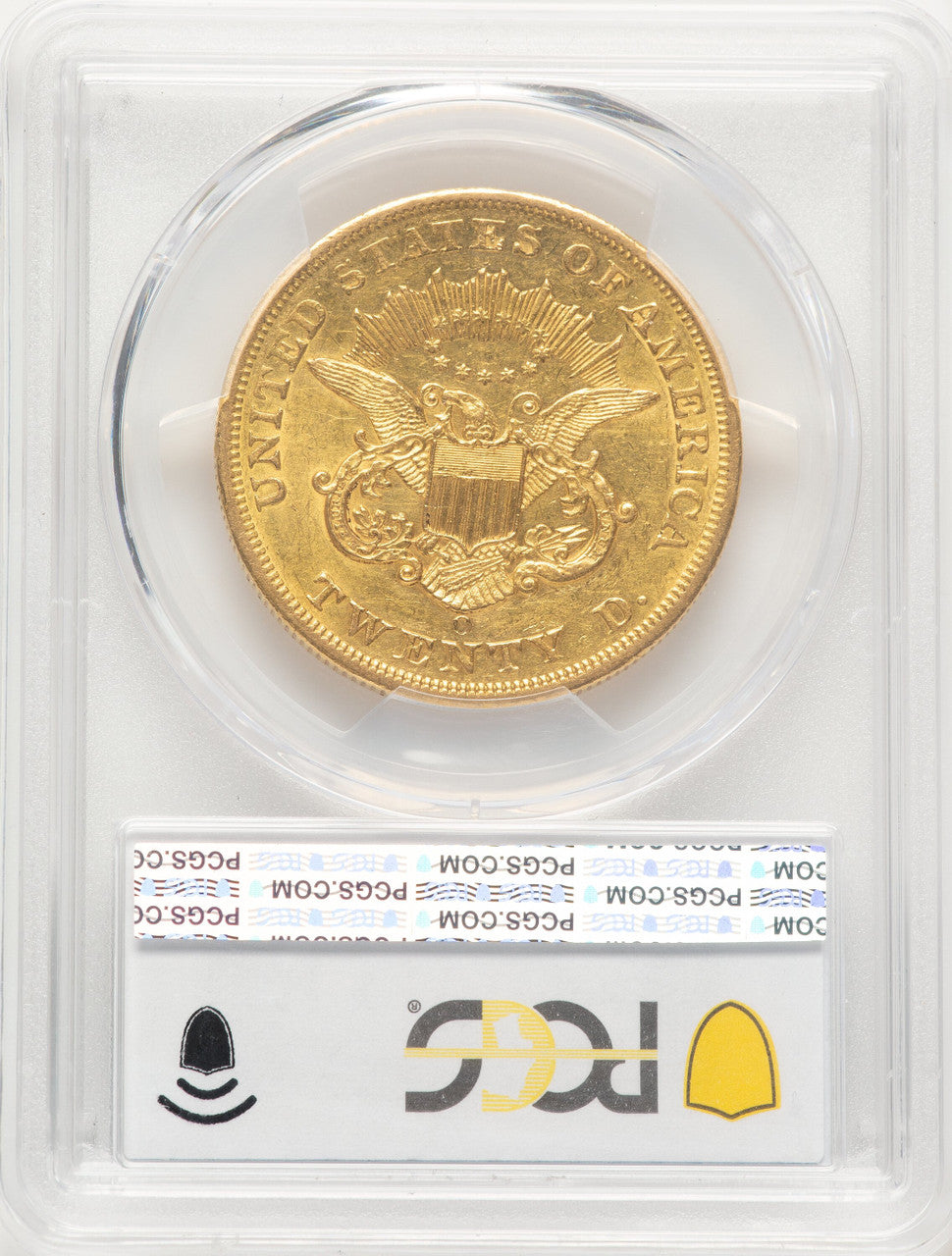 1855-O $20 Liberty Double Eagle PCGS AU53