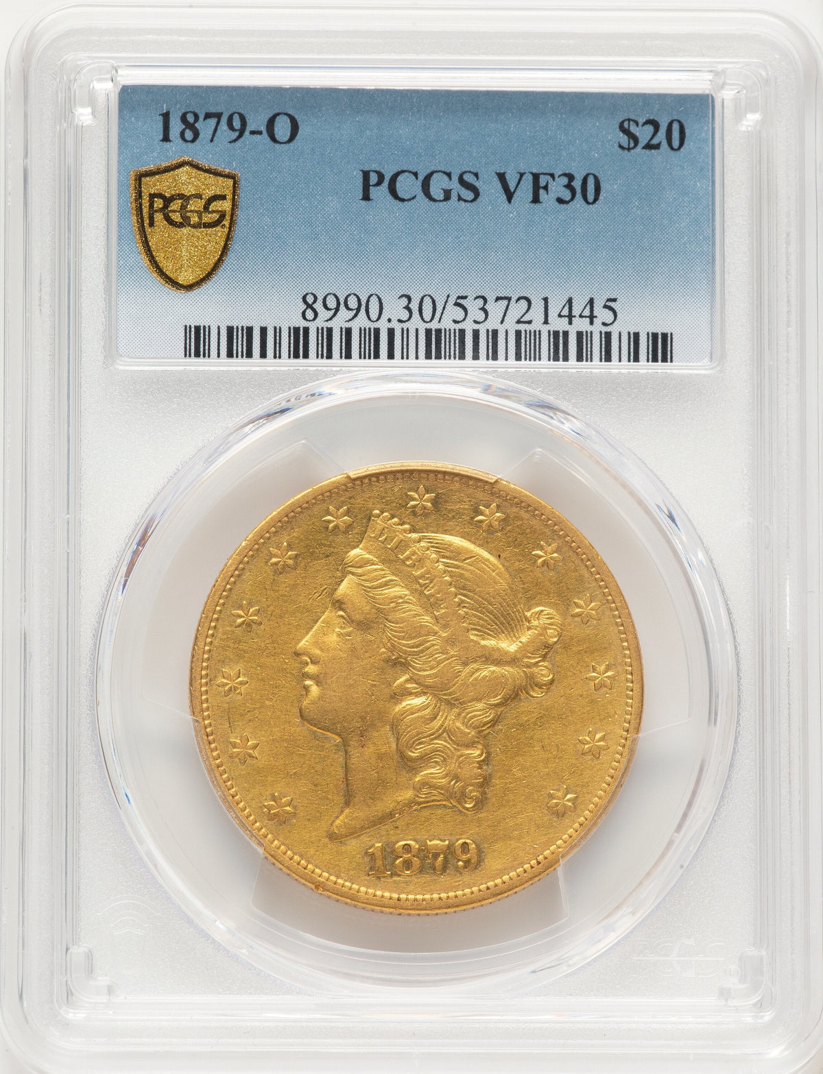 1879-O $20 Liberty Double Eagle PCGS VF30