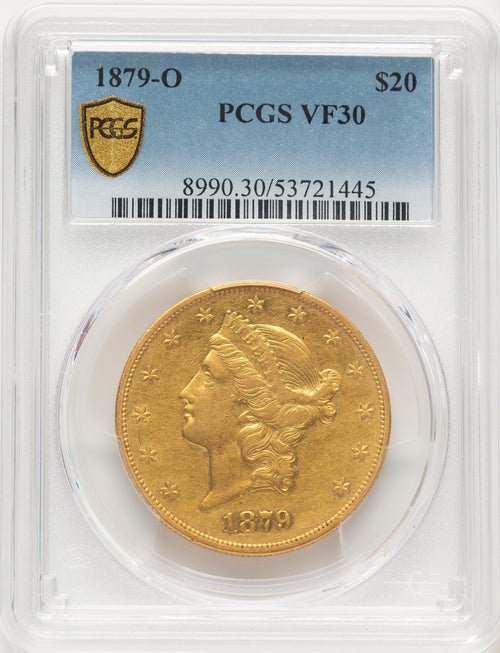 1879-O $20 Liberty Double Eagle PCGS VF30