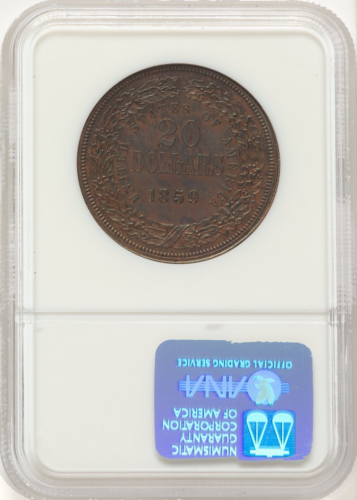 1859 P$20 J-257 BN Patterns NGC MS64
