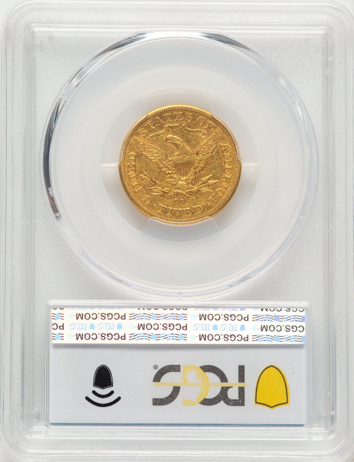 1874-CC $5 Liberty Half Eagle PCGS AU50