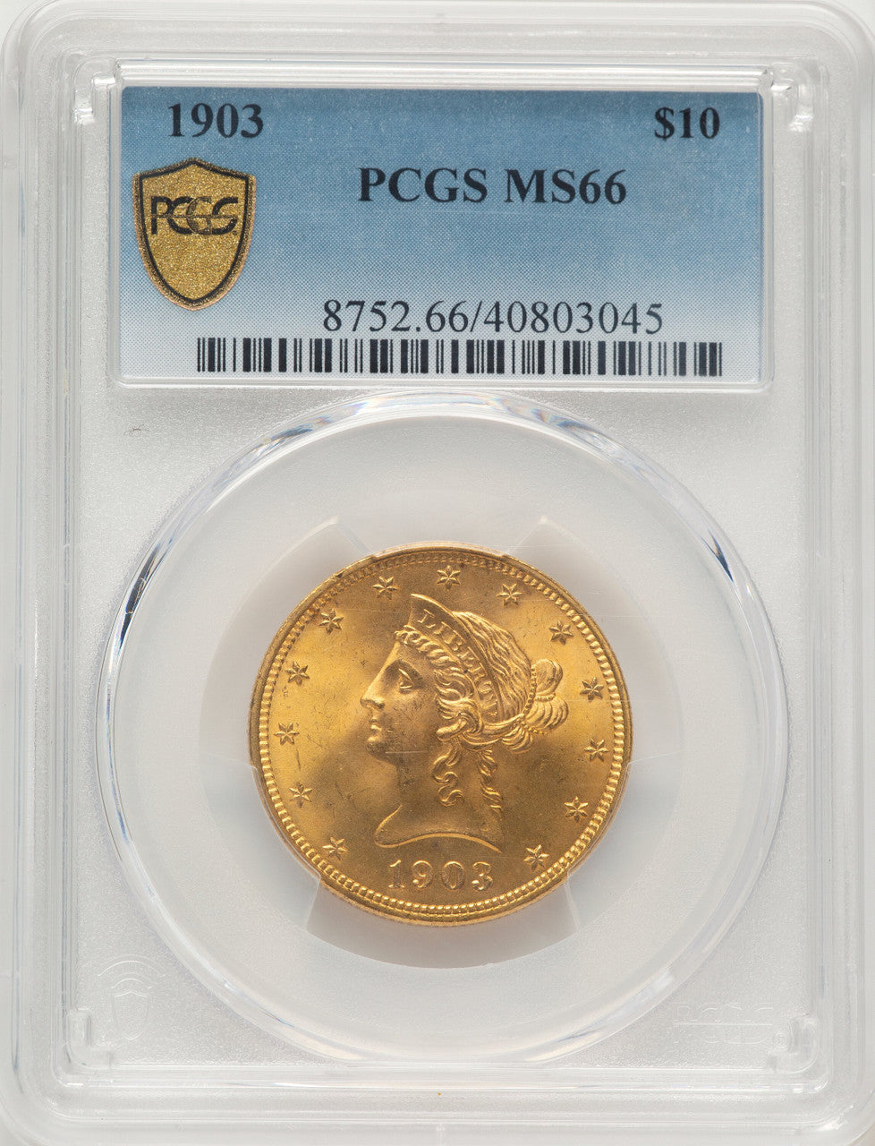 1903 $10 Liberty Eagle PCGS MS66