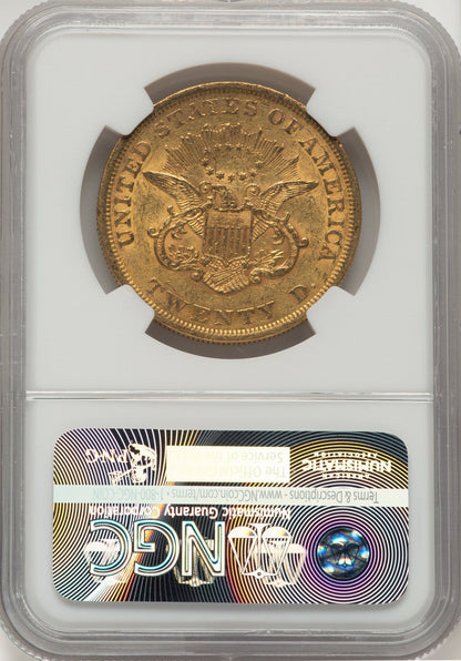 1852 $20 Liberty Double Eagle NGC AU55