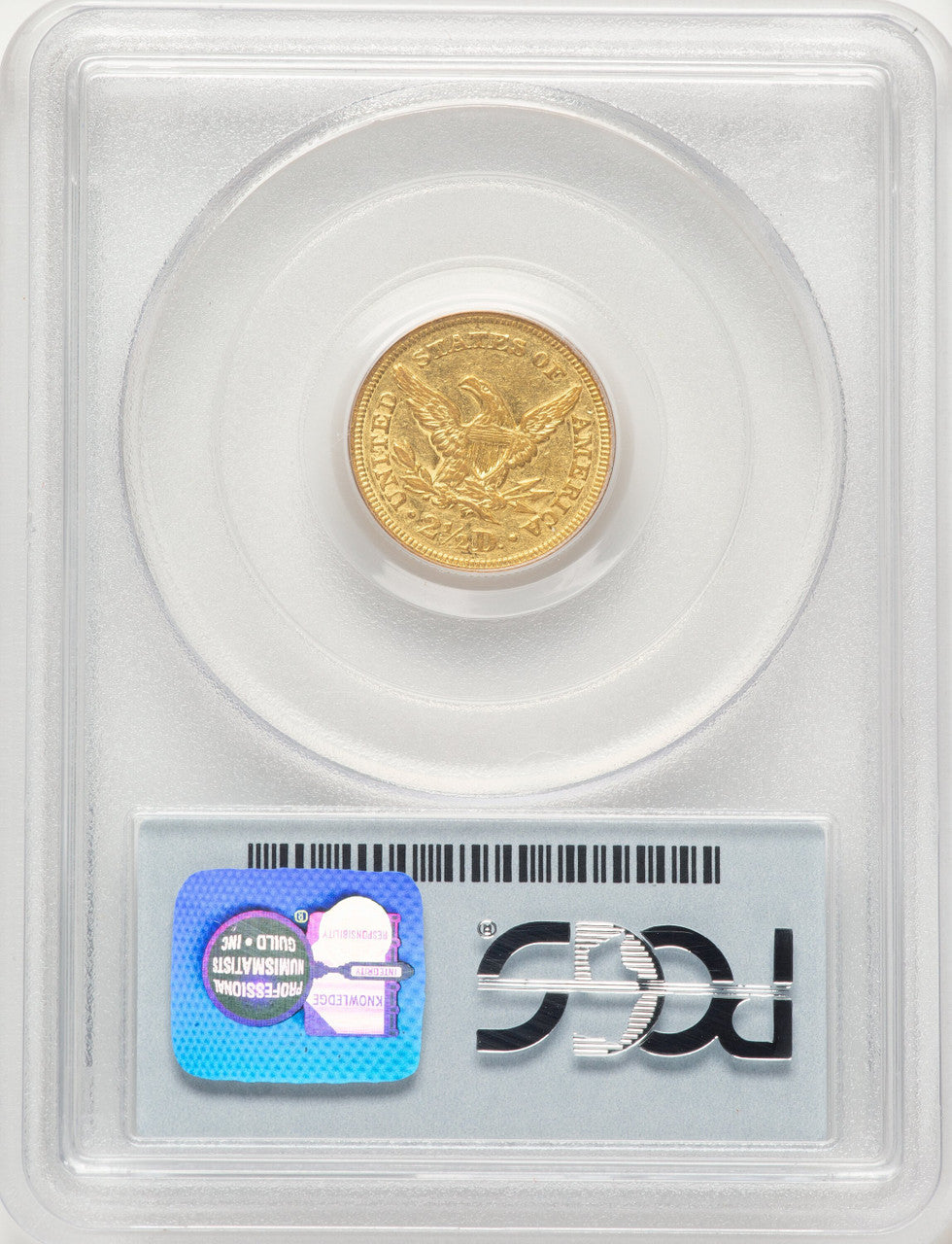 1850 $2.50 Blue Label Liberty Quarter Eagle PCGS XF40