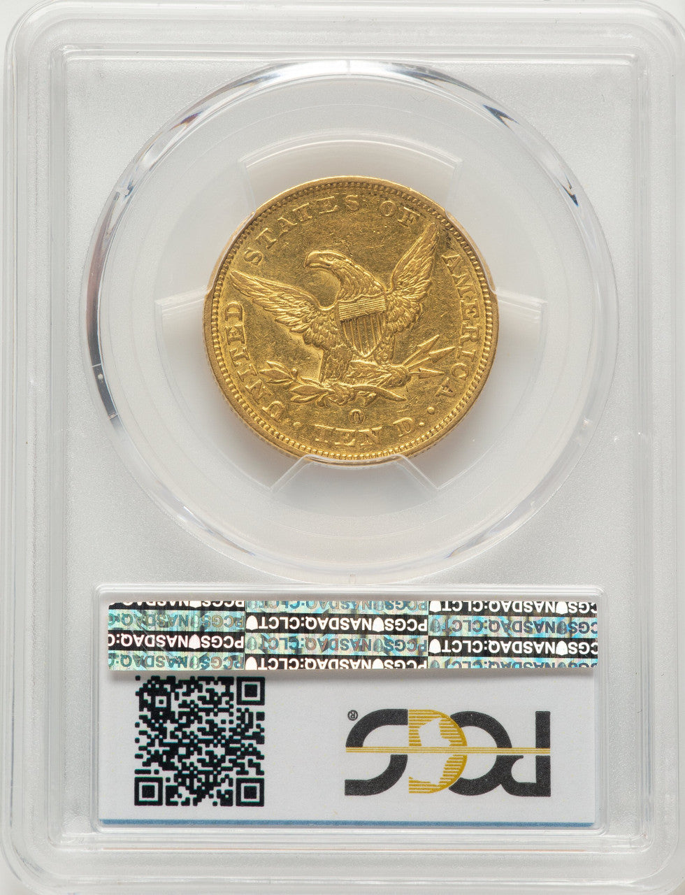 1847-O $10 Blue Gradient Liberty Eagle PCGS AU50