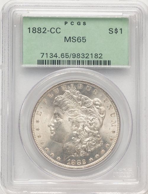 1882-CC Morgan Dollar PCGS MS65