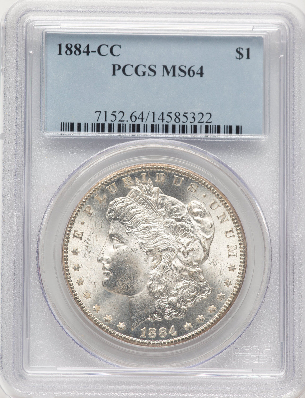 1884-CC Morgan Dollar PCGS MS64