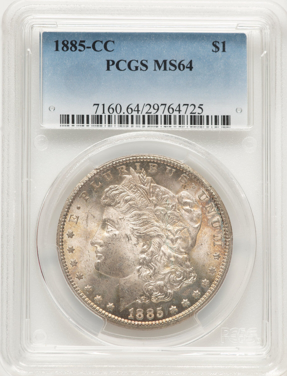 1885-CC Morgan Dollar PCGS MS64