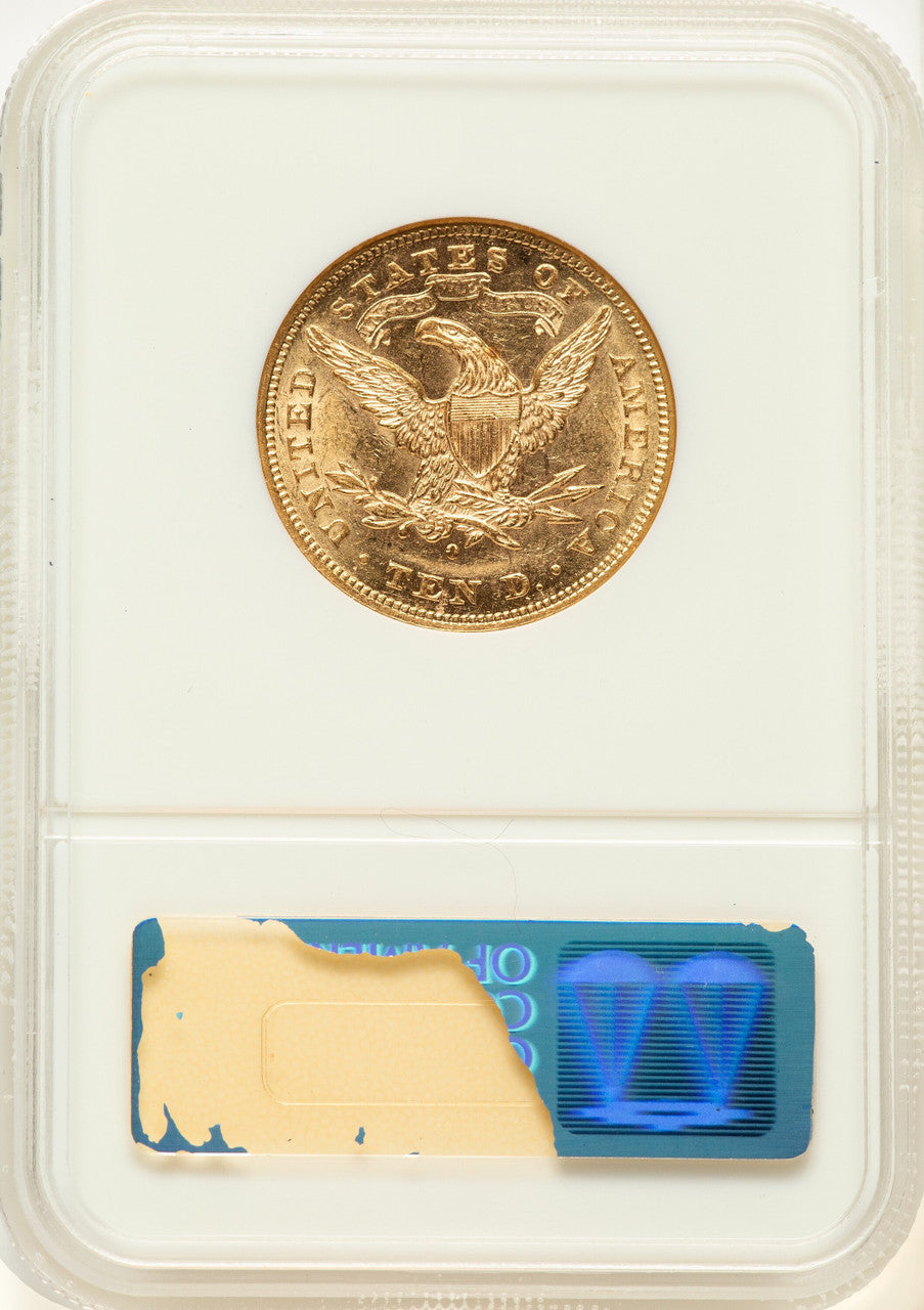1880-O $10 Liberty Eagle NGC AU58