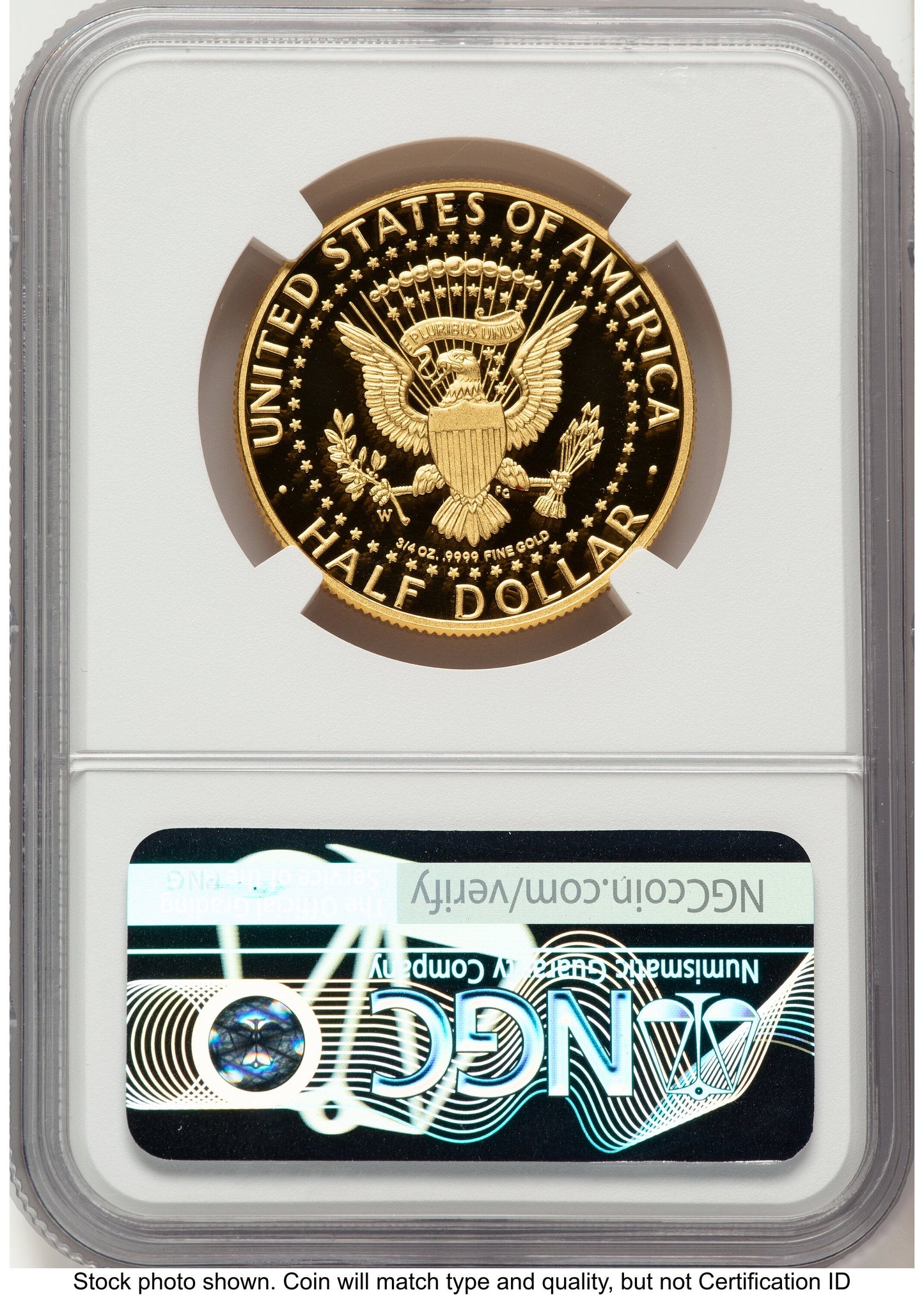 2014-W 50C Gold JFK 50th Anniversary Brown Label Proof Kennedy Half Dollar NGC PR70