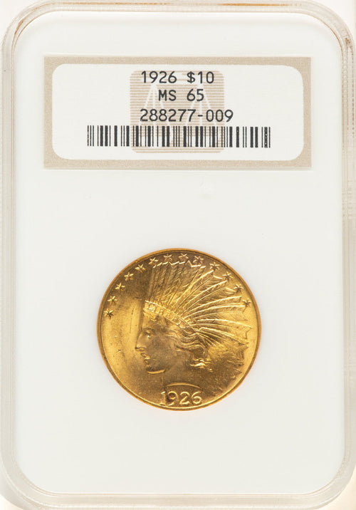 1926 $10 Indian Eagle NGC MS65