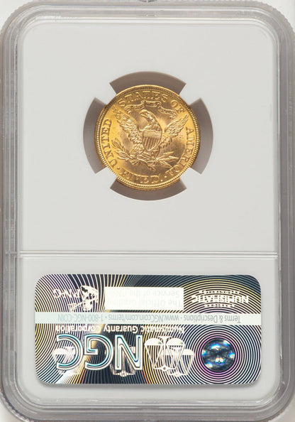 1901 $5 Liberty Half Eagle NGC MS65