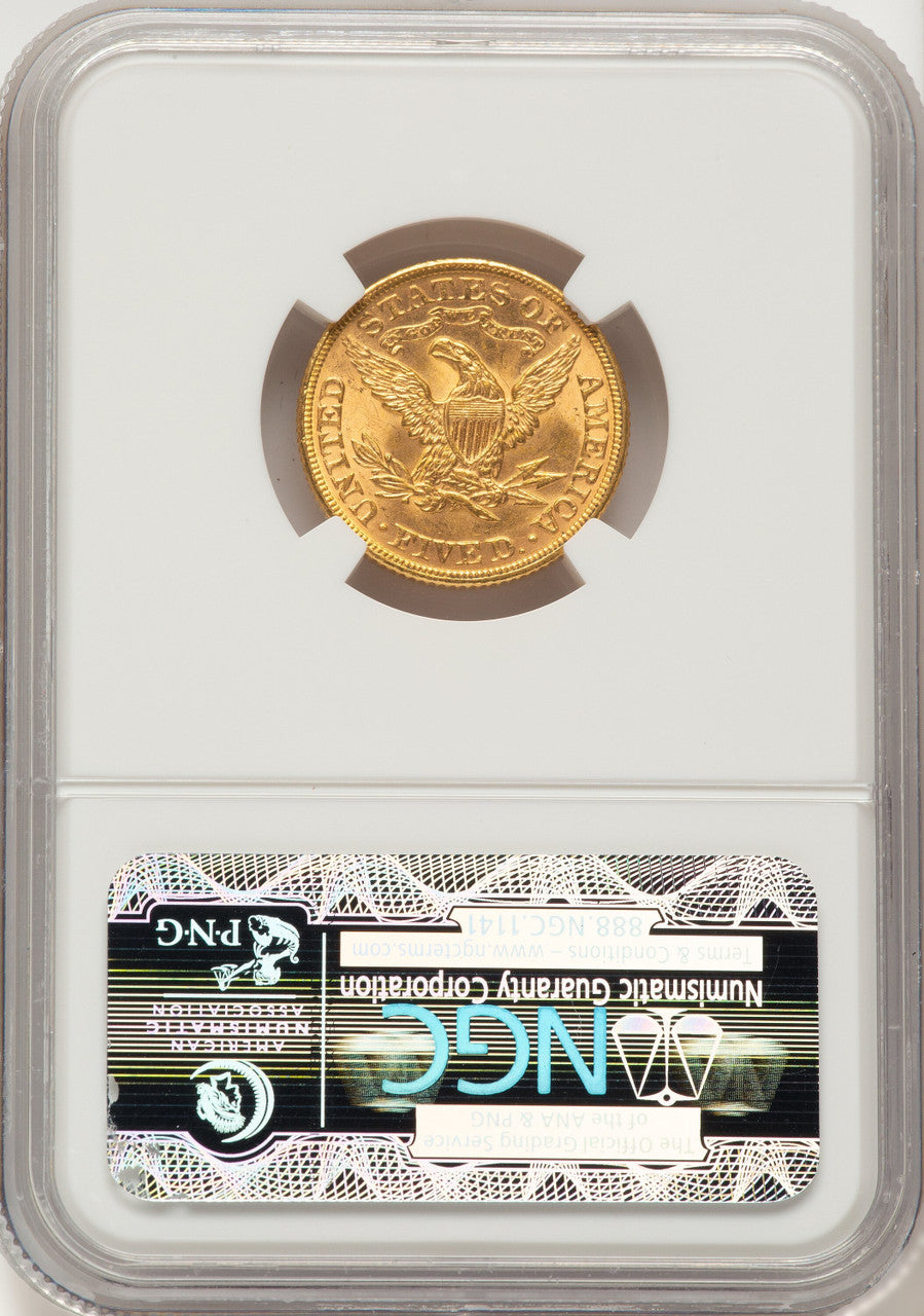 1893 $5 Liberty Half Eagle NGC MS65