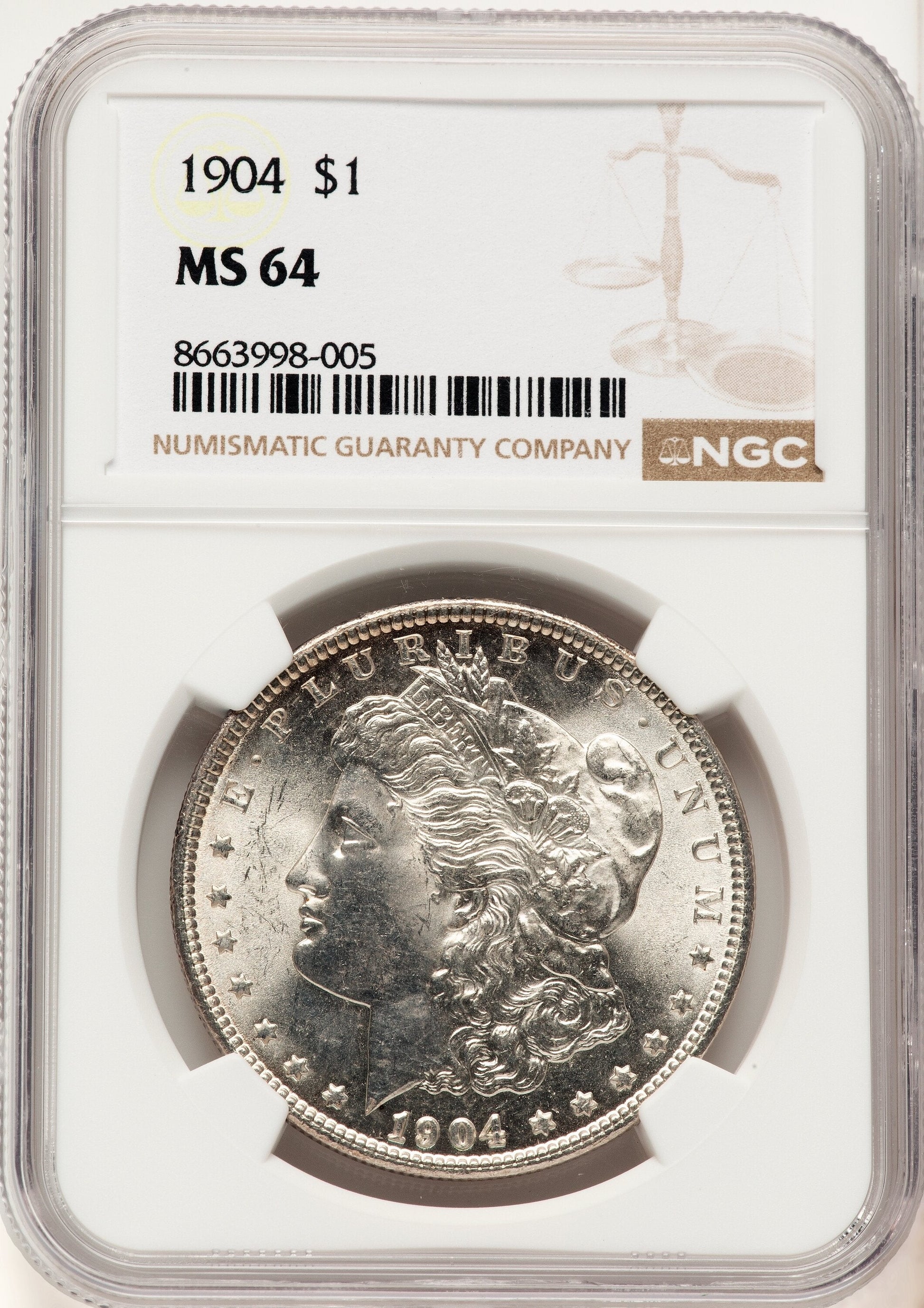 1904 Morgan Dollar NGC MS64