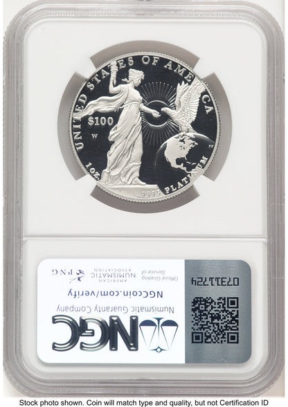 2015-W Proof Platinum Eagle 1 oz Brown Label NGC PF70