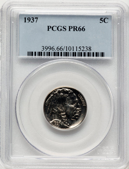1937 5C Proof Buffalo Nickel PCGS PR66