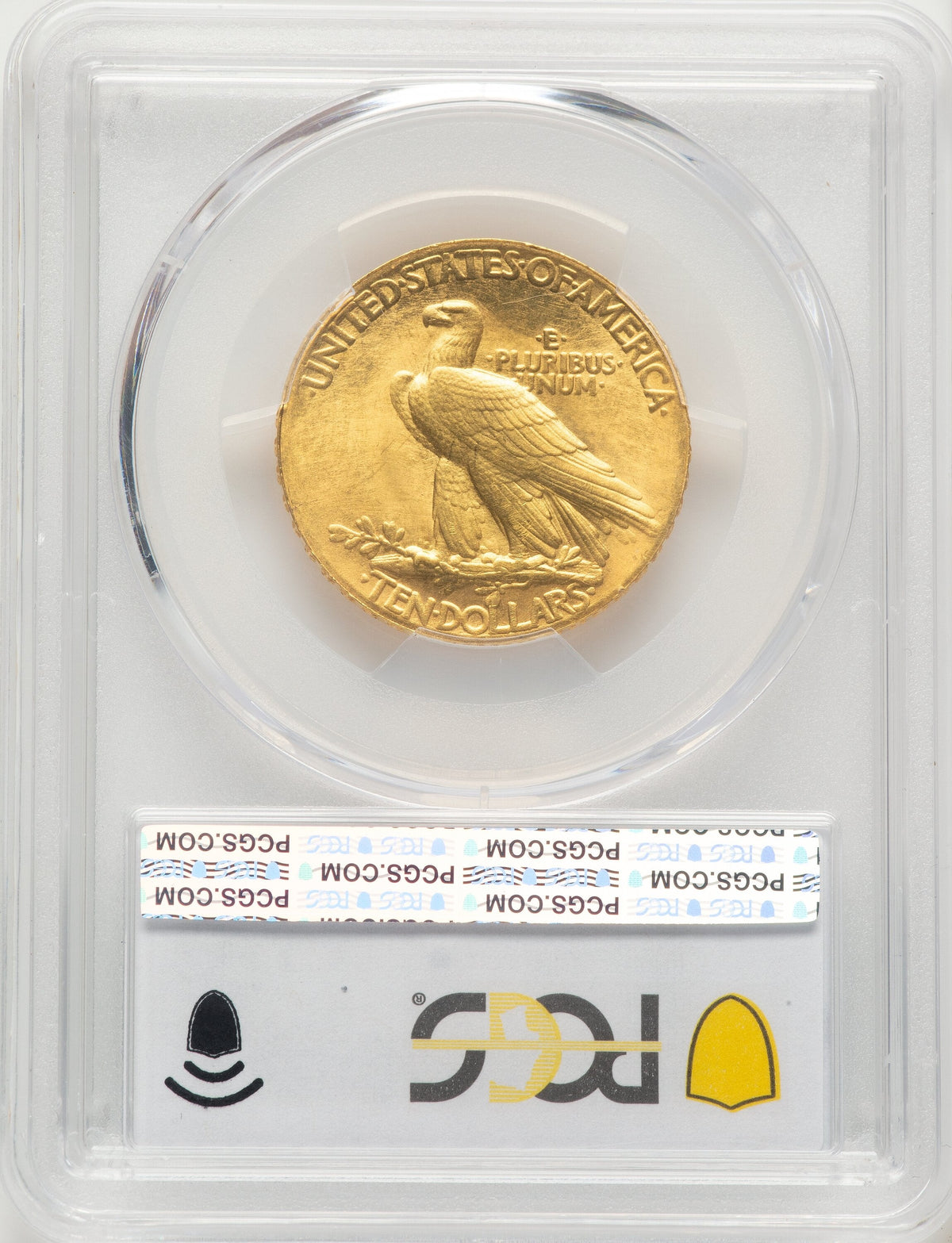 1907 $10 Wire Rim Irregular Edge Stars Indian Eagle PCGS MS65