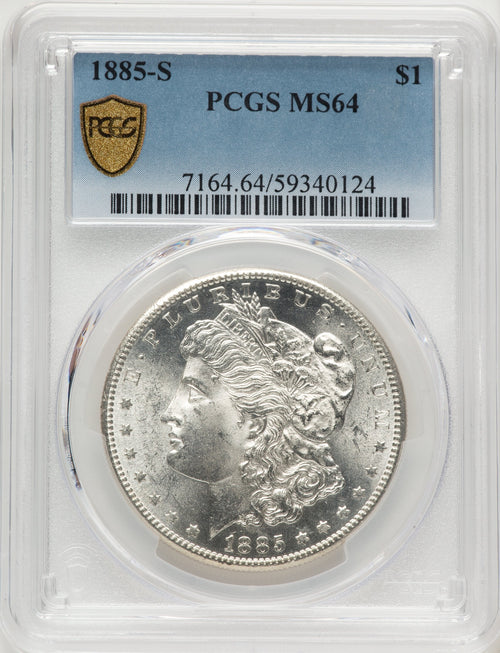 1885-S Morgan Dollar PCGS MS64