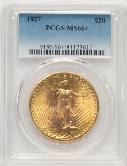 1927 $20 Saint-Gaudens Double Eagle PCGS MS66+