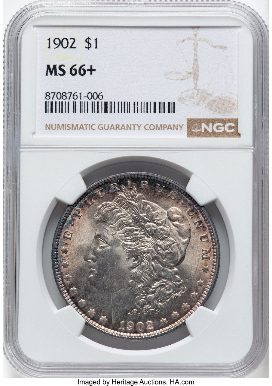 1902 Morgan Dollar NGC MS66+