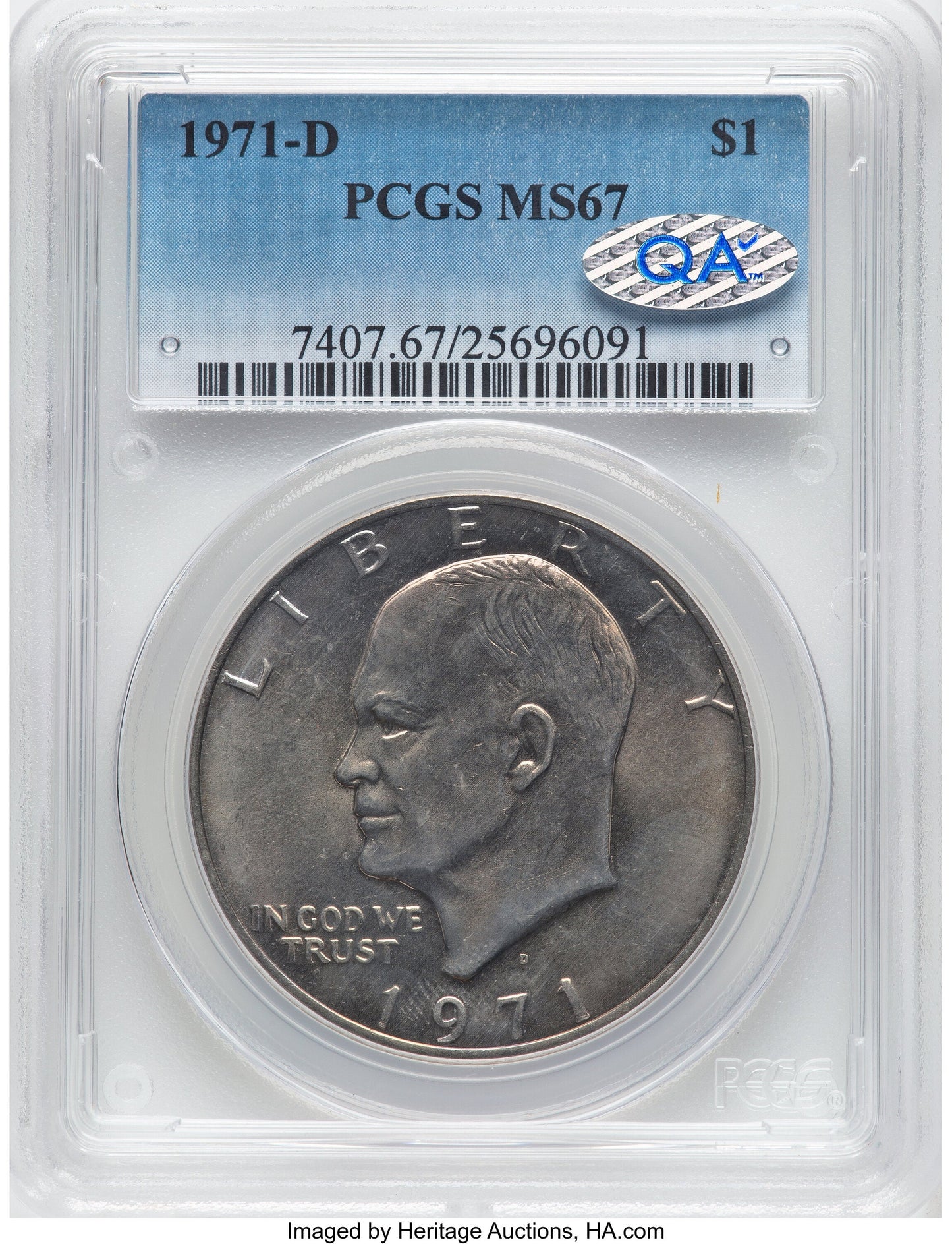1971-D $1 Eisenhower Dollar PCGS MS67