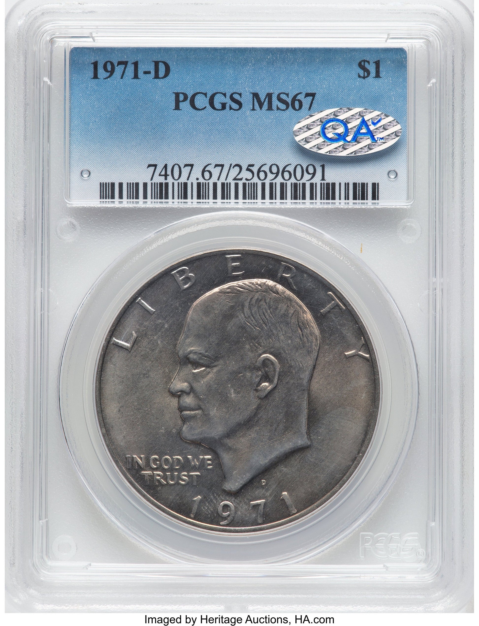 1971-D $1 Eisenhower Dollar PCGS MS67