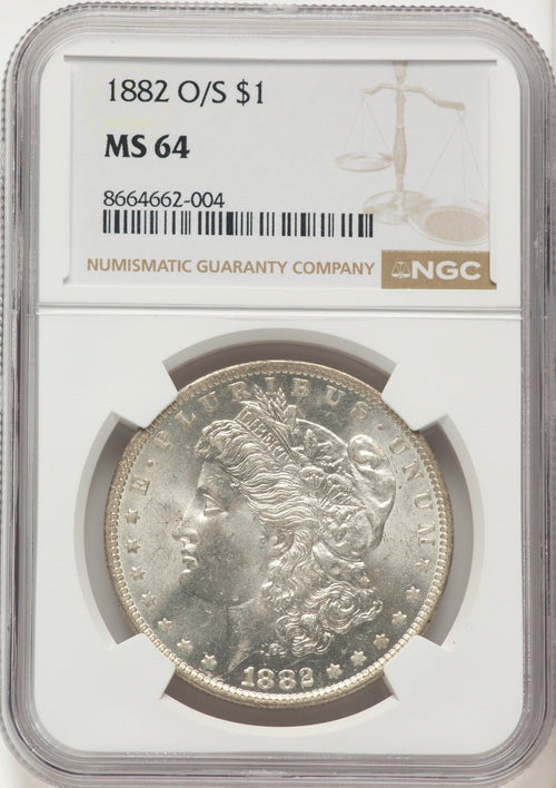 1882-O/S Morgan Dollar NGC MS64