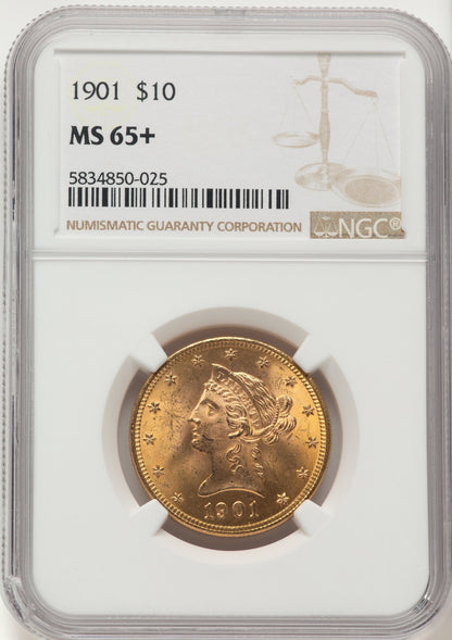 1901 $10 Liberty Eagle NGC MS65+